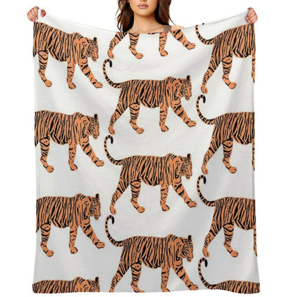 Tiger Travel-friendly Throw Blanket