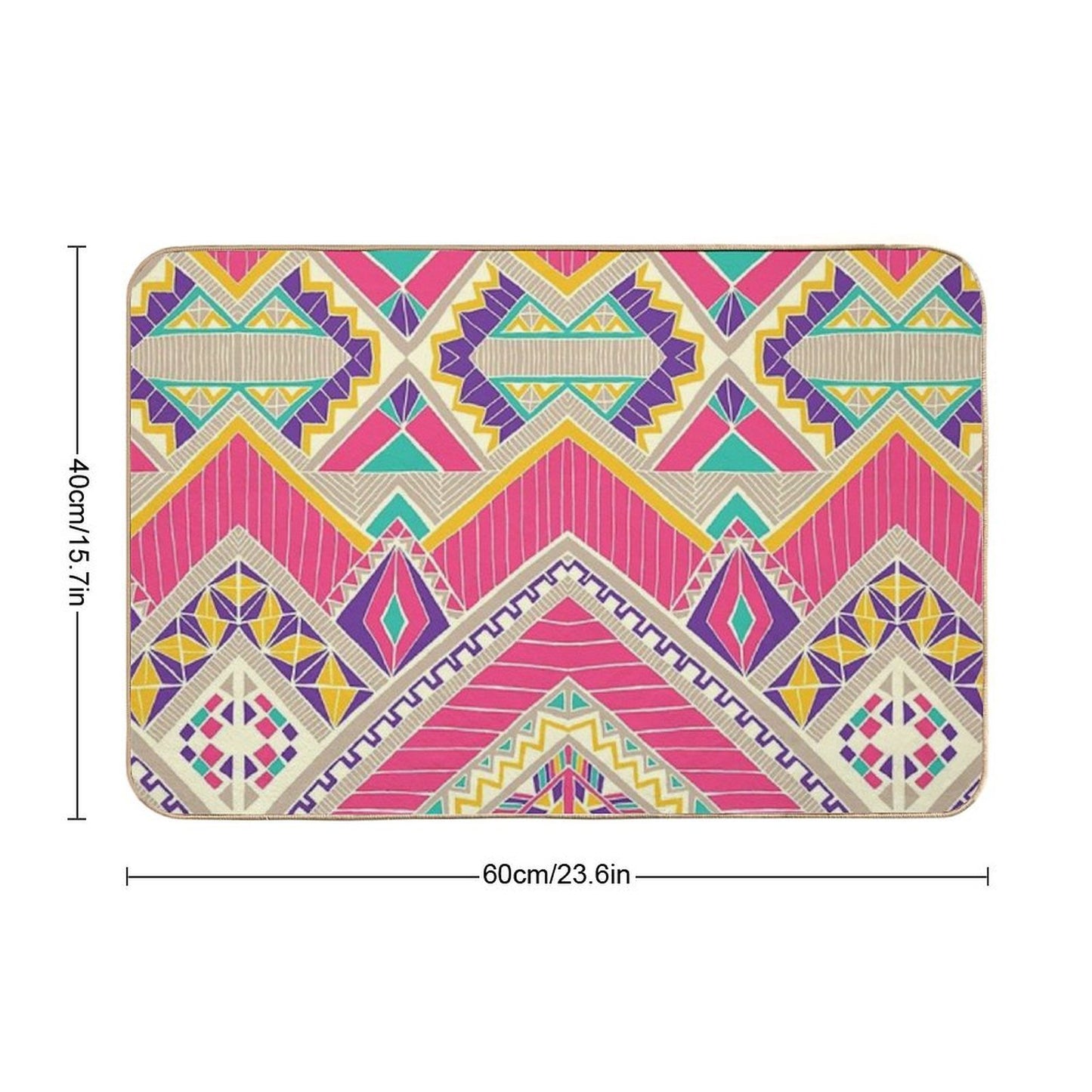 Diamond in The Rough Durable Bath Mat