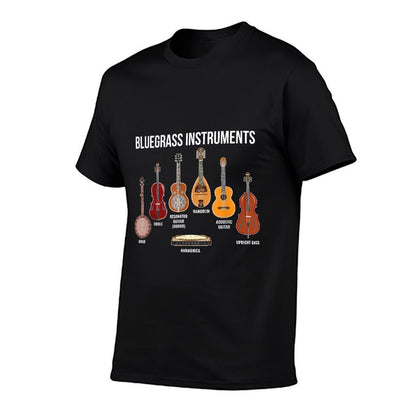 Banjo Bluegrass Instruments Vintage Music Fans Banjo Player  Quick-drying T-Shirt