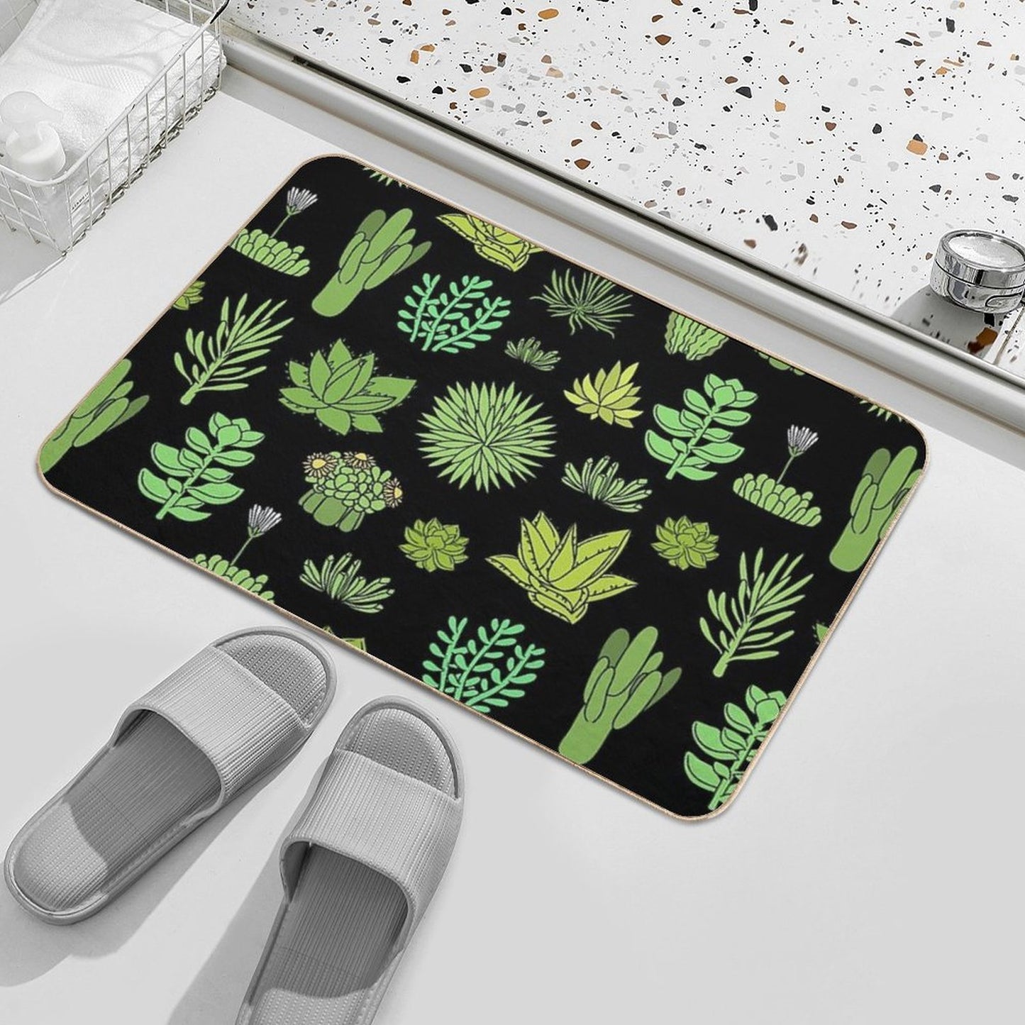 Succulents And Cactus. For Cacti Plant Lover  Multi-Purpose Bath Mat