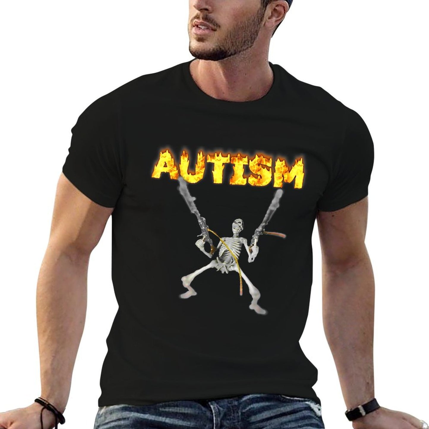 Autism Skeleton Meme  Vintage-inspired T-Shirt
