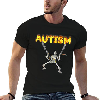 Autism Skeleton Meme  Vintage-inspired T-Shirt