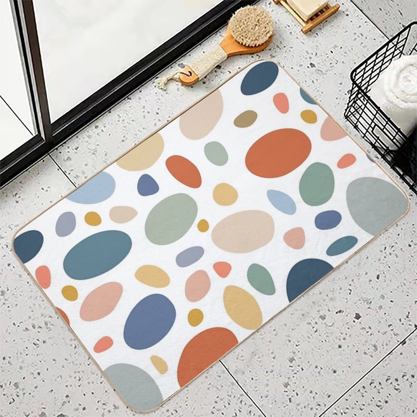 Pebble Palette  Dirt-Trapping Bath Mat