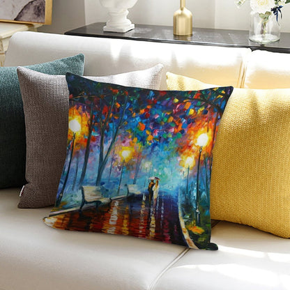 MISTY MOOD - Leonid Afremov Soft Luxury Feel Throw Pillow
