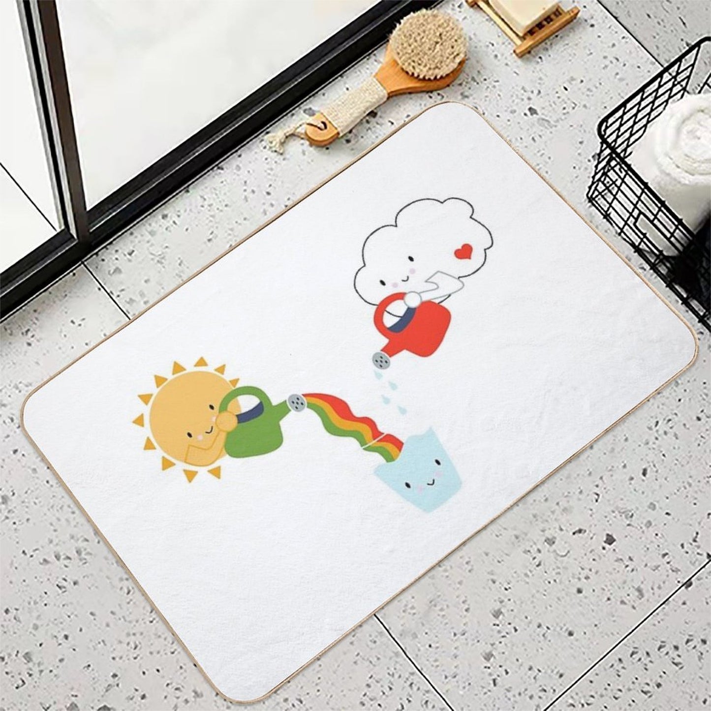 The Glass Is Refillable  Versatile Bath Mat
