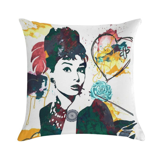 Audrey Hepburn Nature Colours Soft Reinforced Edging Throw Pillow
