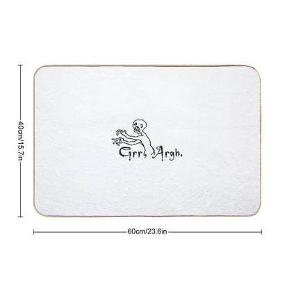 Grrr Argh  Fade-Resistant Bath Mat
