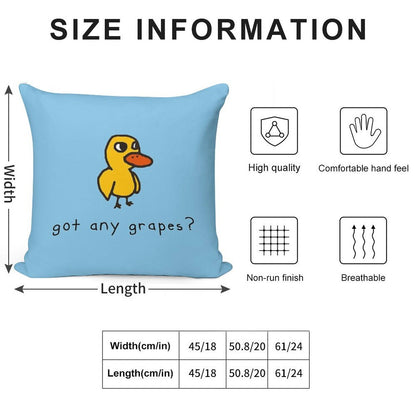 Got Any Grapes Soft Ultra-Soft Texture Throw Pillow