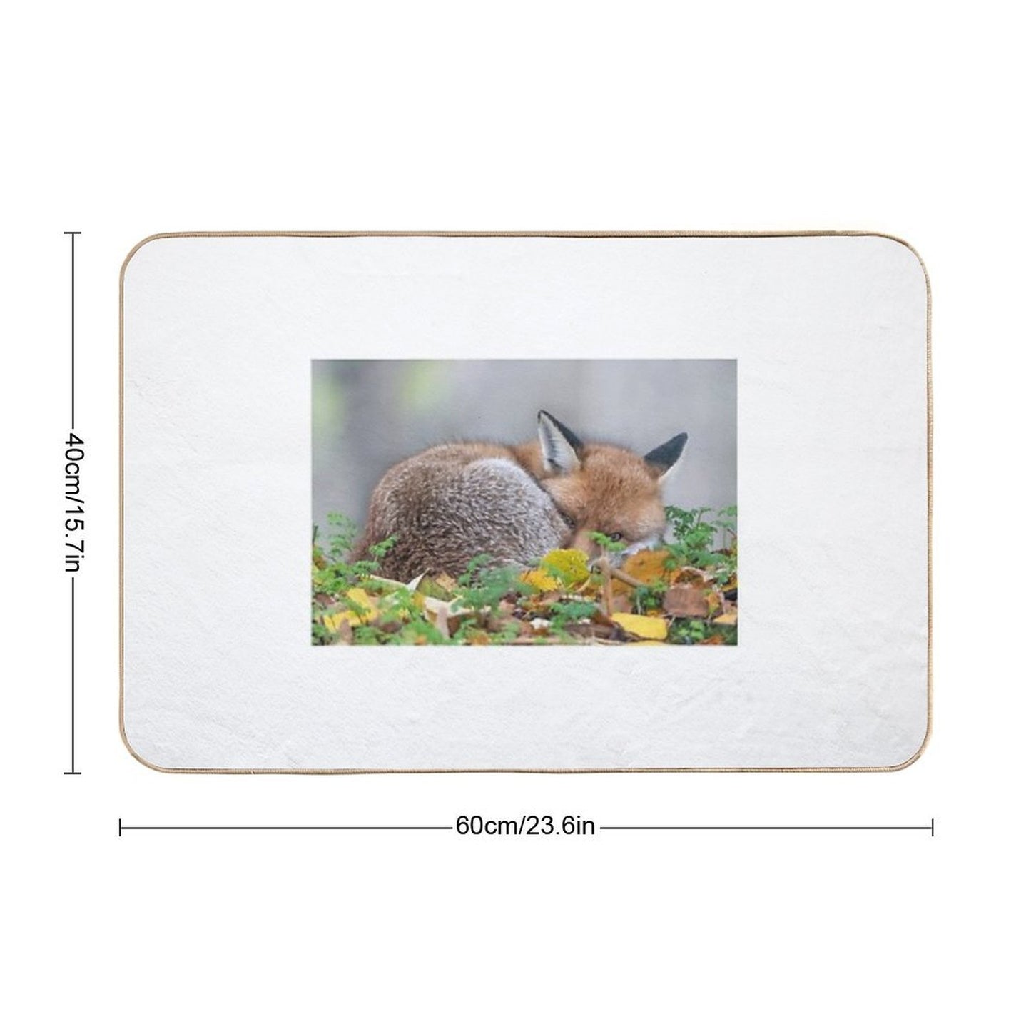 Red Fox  Easy Maintenance Bath Mat