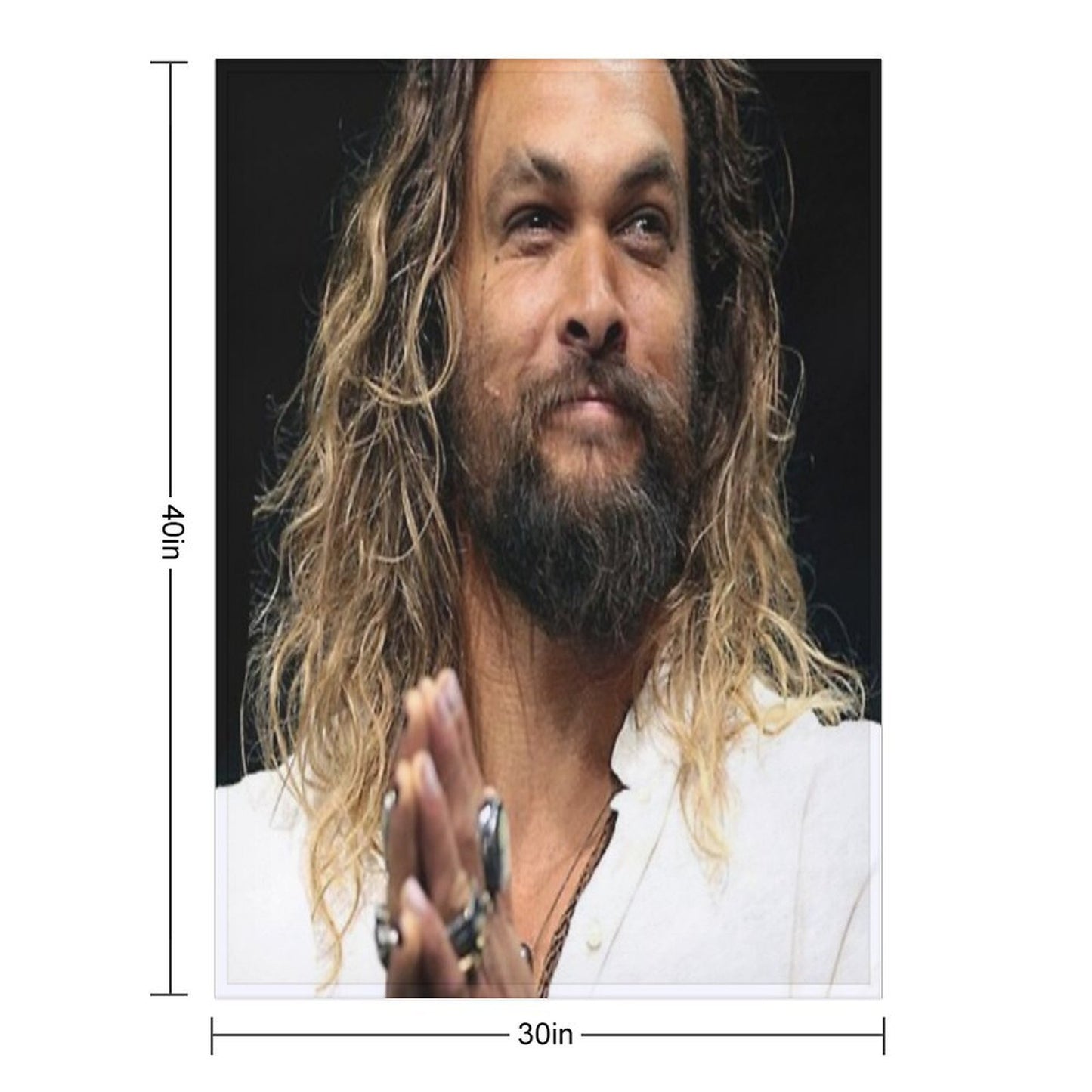Jason Momoa Lightweight Throw Blanket