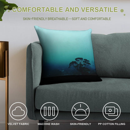 Contemplation Soft Anti-Pilling Throw Pillow