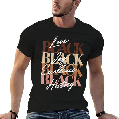 Black History Design for Women Black Love Melanin Women  Wrinkle-resistant T-Shirt