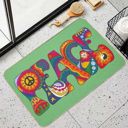 Psychedelic Peace  Non-Slip Bath Mat