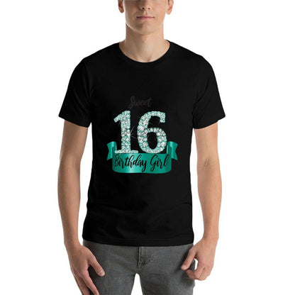 Cute Black Turquoise Sweet 16 Style I 16th Birthday Outfit  Odor-resistant T-Shirt