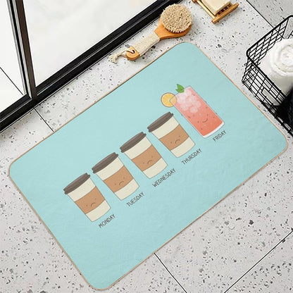 Happy Friday!  Dirt-Trapping Bath Mat
