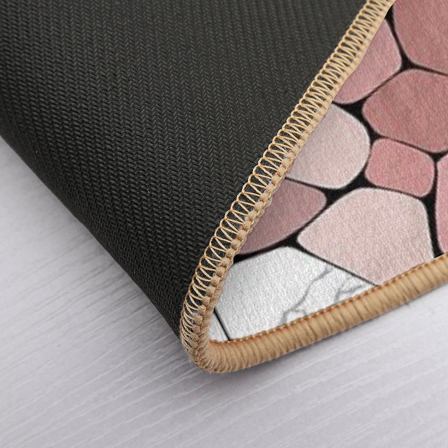 Pink Marble Pattern Background  Anti-Trip Bath Mat