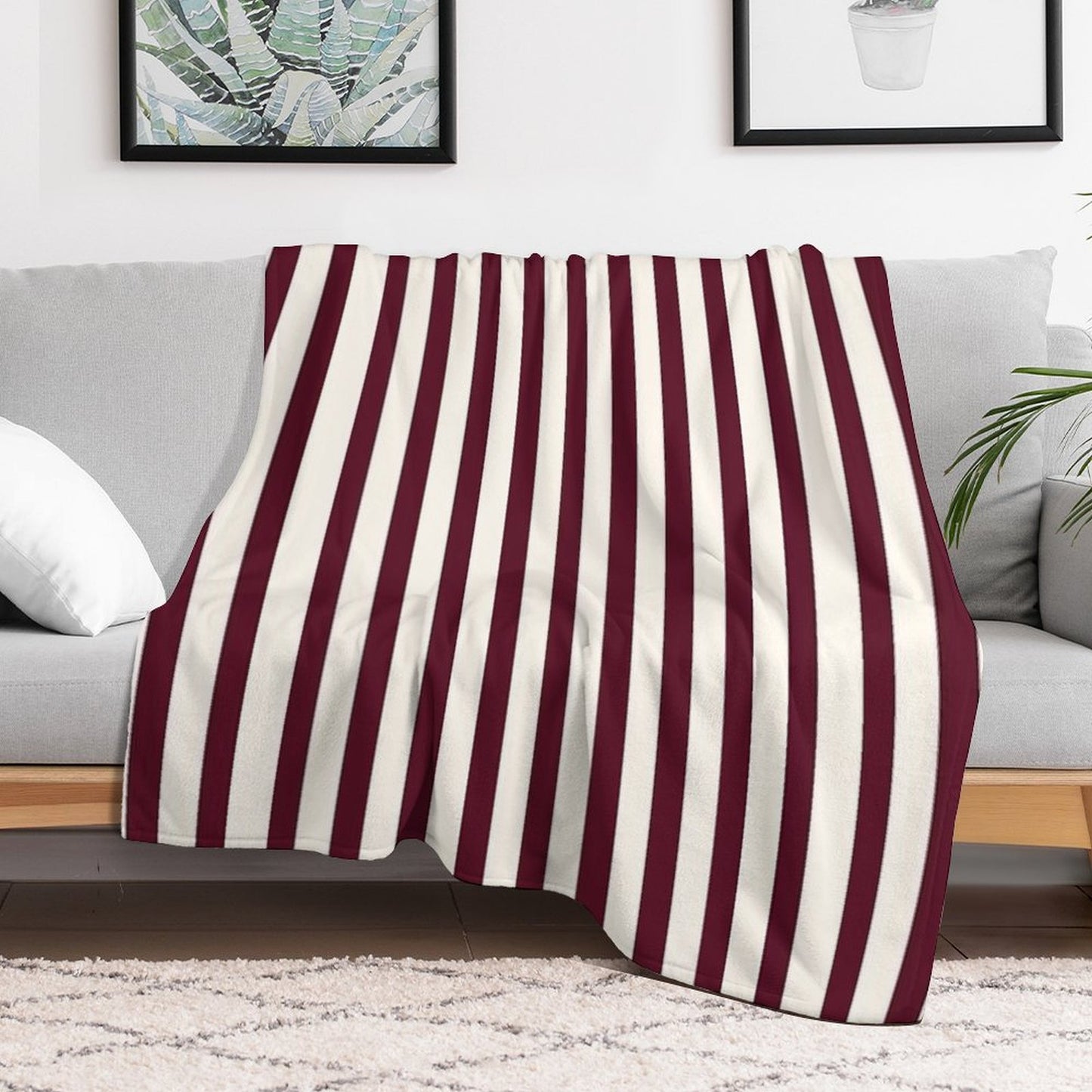 I Love You Long-time Stripes A12 Comfort Throw Blanket