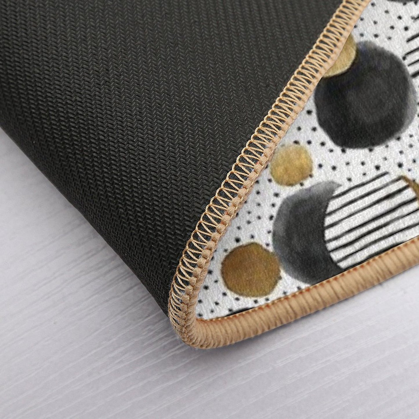 Classy Gold  Repositionable Bath Mat
