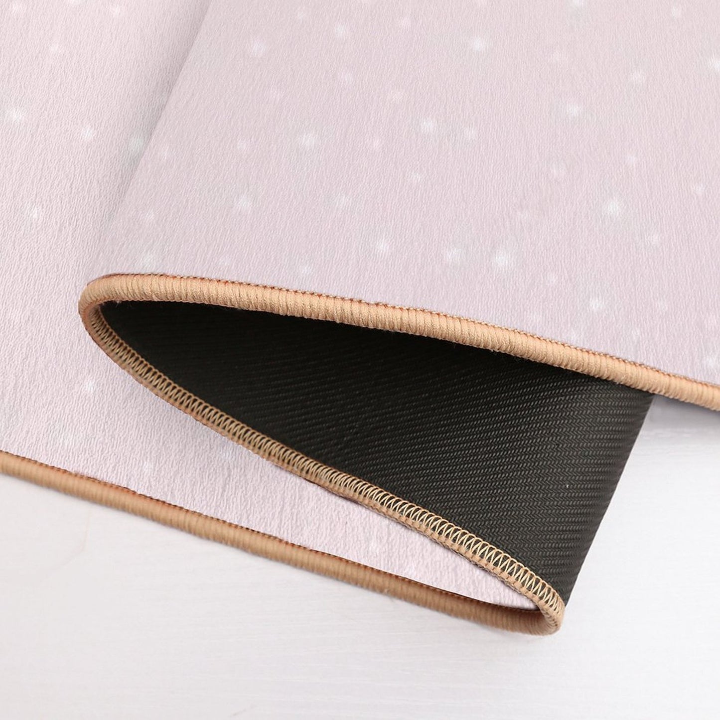 Pink And White Stars  Eco-Friendly Bath Mat