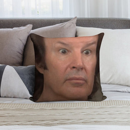 ASTONISHED BREEN - NEIL BREEN - Breen's Corrupt Merchandise - Funny Sticker Funny T-shirt Soft Reinforced Edging Throw Pillow