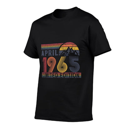 60th Birthday Retro,1965 Birthday April Gift  Moisture-wicking T-Shirt