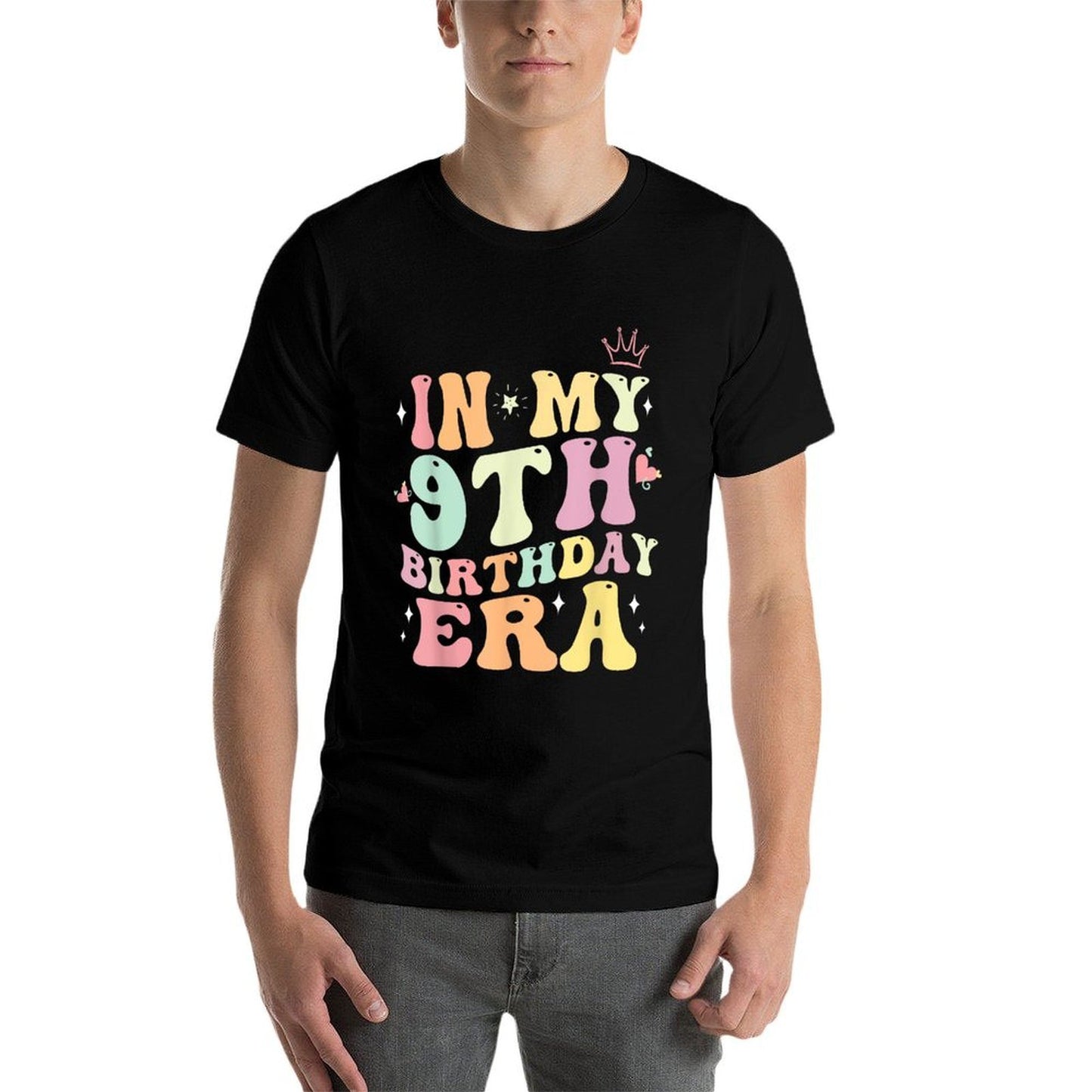 In My 9th Birthday Era Nine 9 Years Old Birthday Gifts Girl  Slim-fit Cut T-Shirt