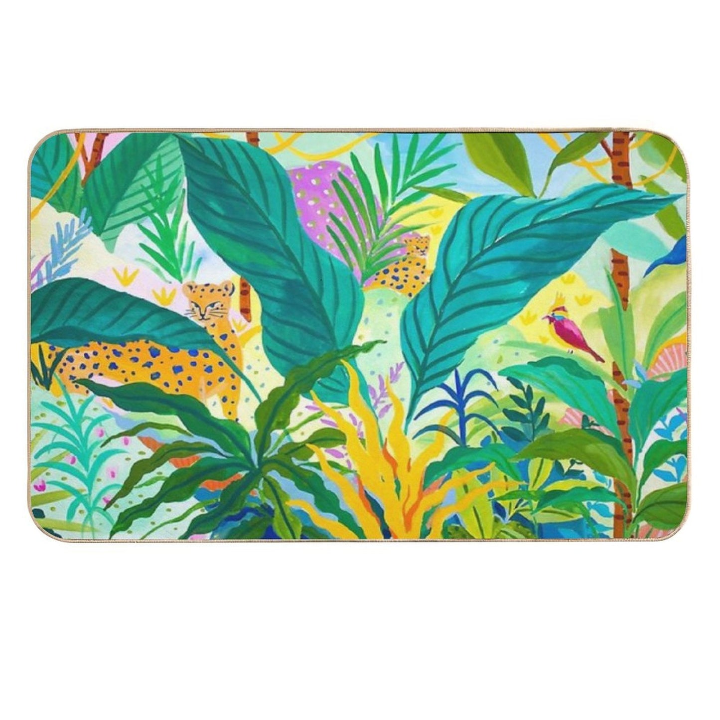 Paradise Jungle  Easy To Clean Bath Mat