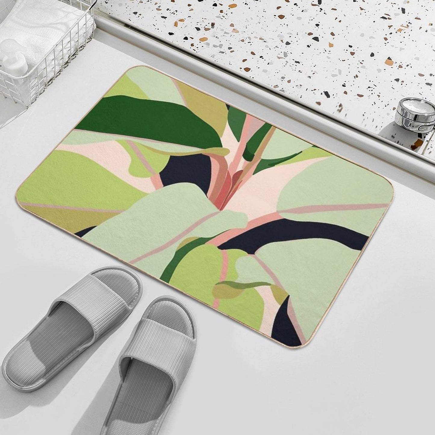To Plant A Garden Is to Believe in Tomorrow #painting #illustration  Versatile Bath Mat