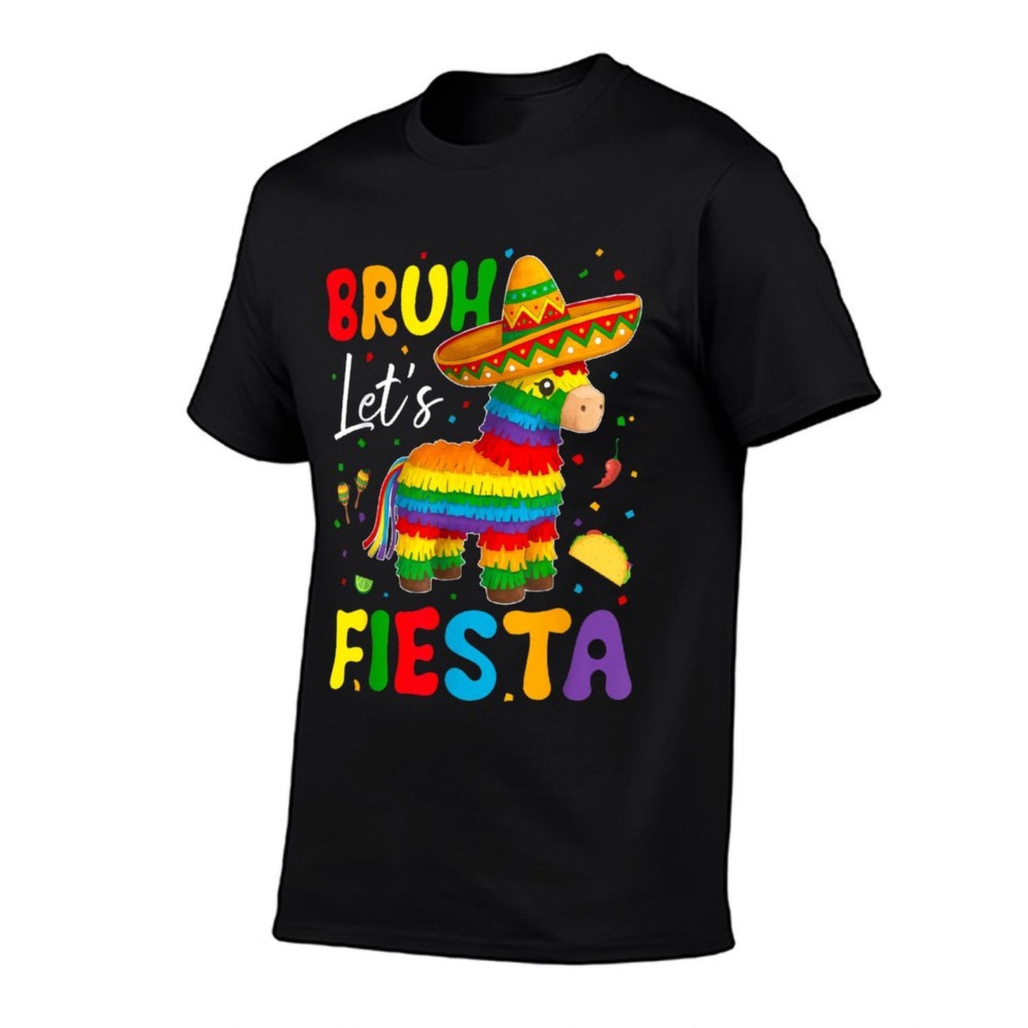 Bruh Lets Fiesta Cinco Mayo Pinata Funny Mexican Boy Men Kid  Easy-care T-Shirt