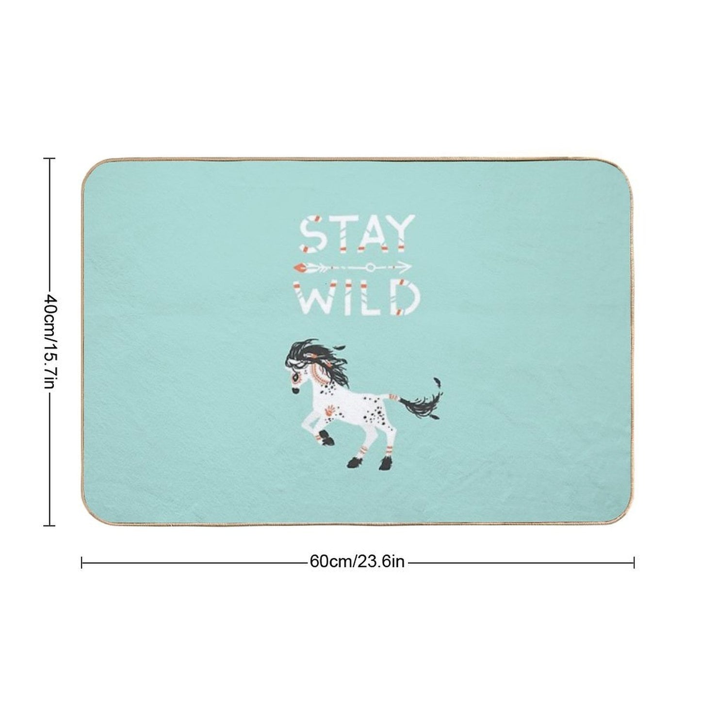 Stay Wild  Rapid-Drying Bath Mat