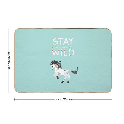 Stay Wild  Rapid-Drying Bath Mat