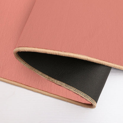 Peachy Clean -  Peach And White  Non-Slip Bath Mat