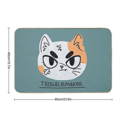 Troublemaker  Fade-Resistant Bath Mat