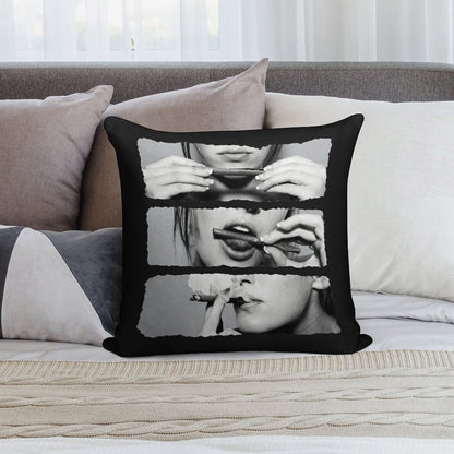 Girls Love Blunts Soft Skin-Friendly Throw Pillow