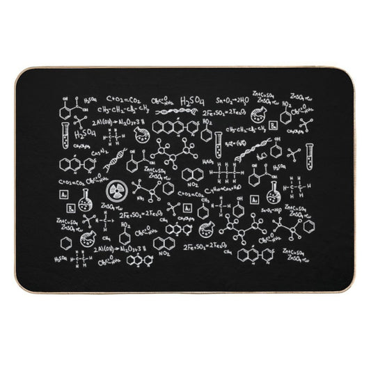Science Chemistry Pattern  Long-Lasting Bath Mat