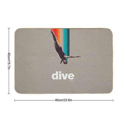 Dive Into My Soul  Stain-Proof Bath Mat