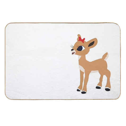 Classic Clarice The Reindeer, Christmas © GraphicLoveShop  Toxin-Free Bath Mat