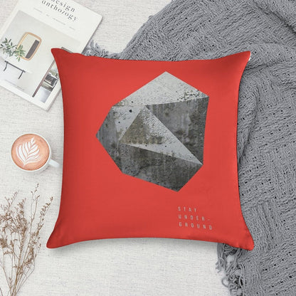 STAY UNDERGROUND Soft Ultra-Soft Texture Throw Pillow
