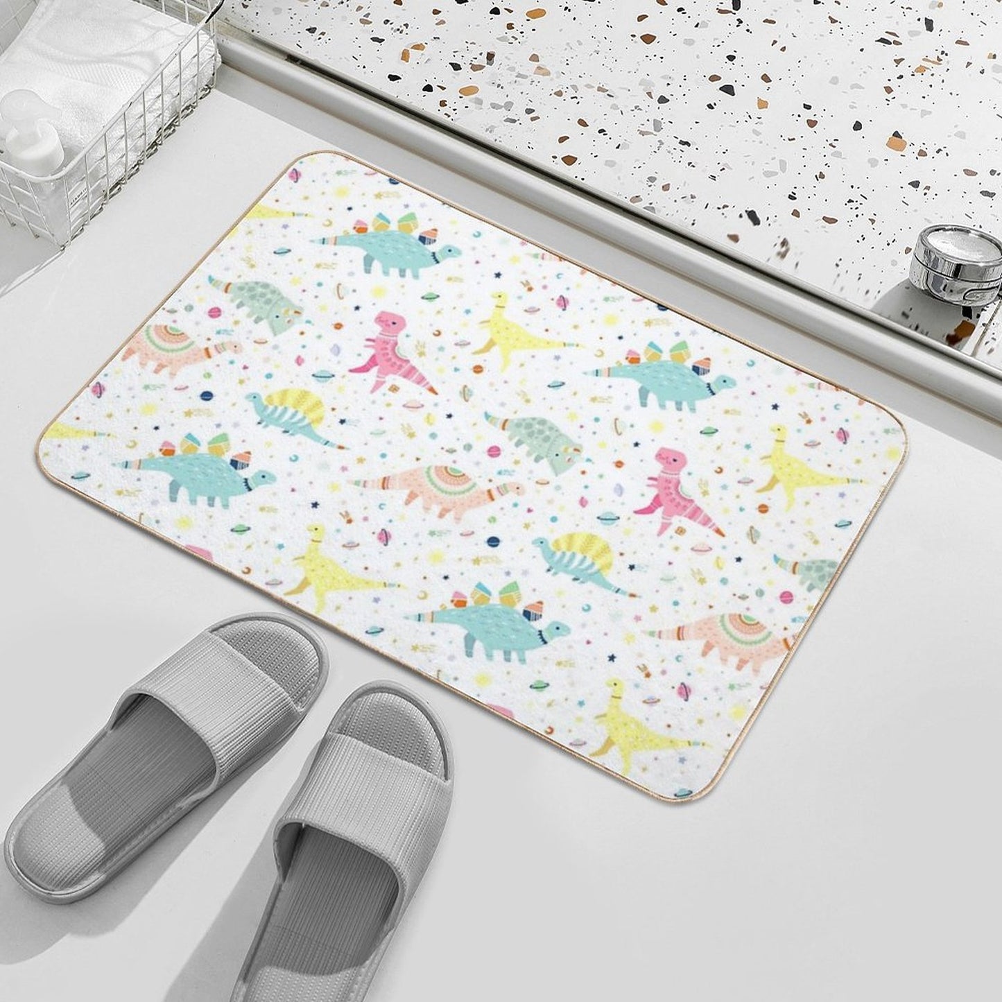 Dinosaur Pattern  Versatile Bath Mat