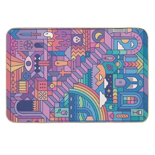Watch Your Step  Dirt-Trapping Bath Mat