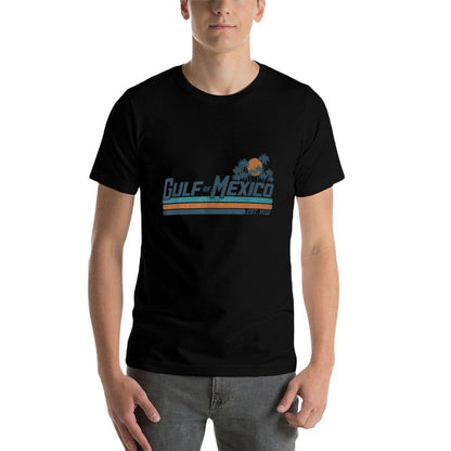 Vintage Gulf of Mexico 1550 Beach Palms Summer Vacation  Eco-friendly Material T-Shirt