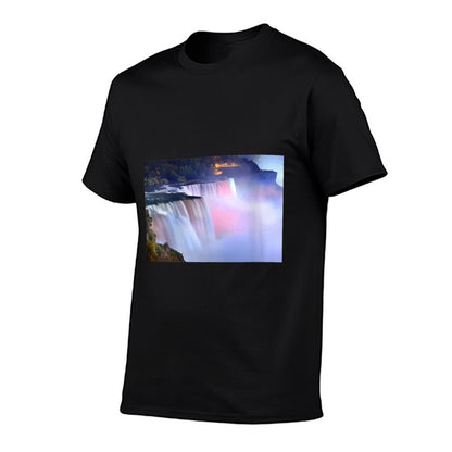 Womens Niagara Falls Evening Twilight Colors  Versatile T-Shirt
