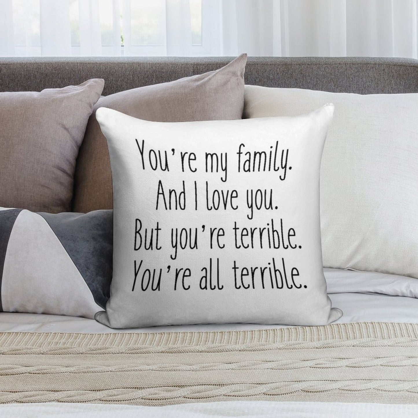 Terrible Soft Luxury Feel Throw Pillow