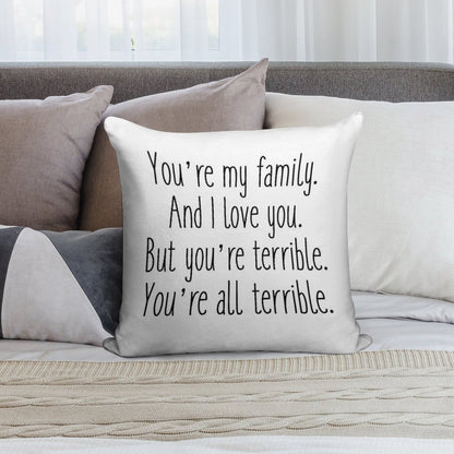 Terrible Soft Luxury Feel Throw Pillow