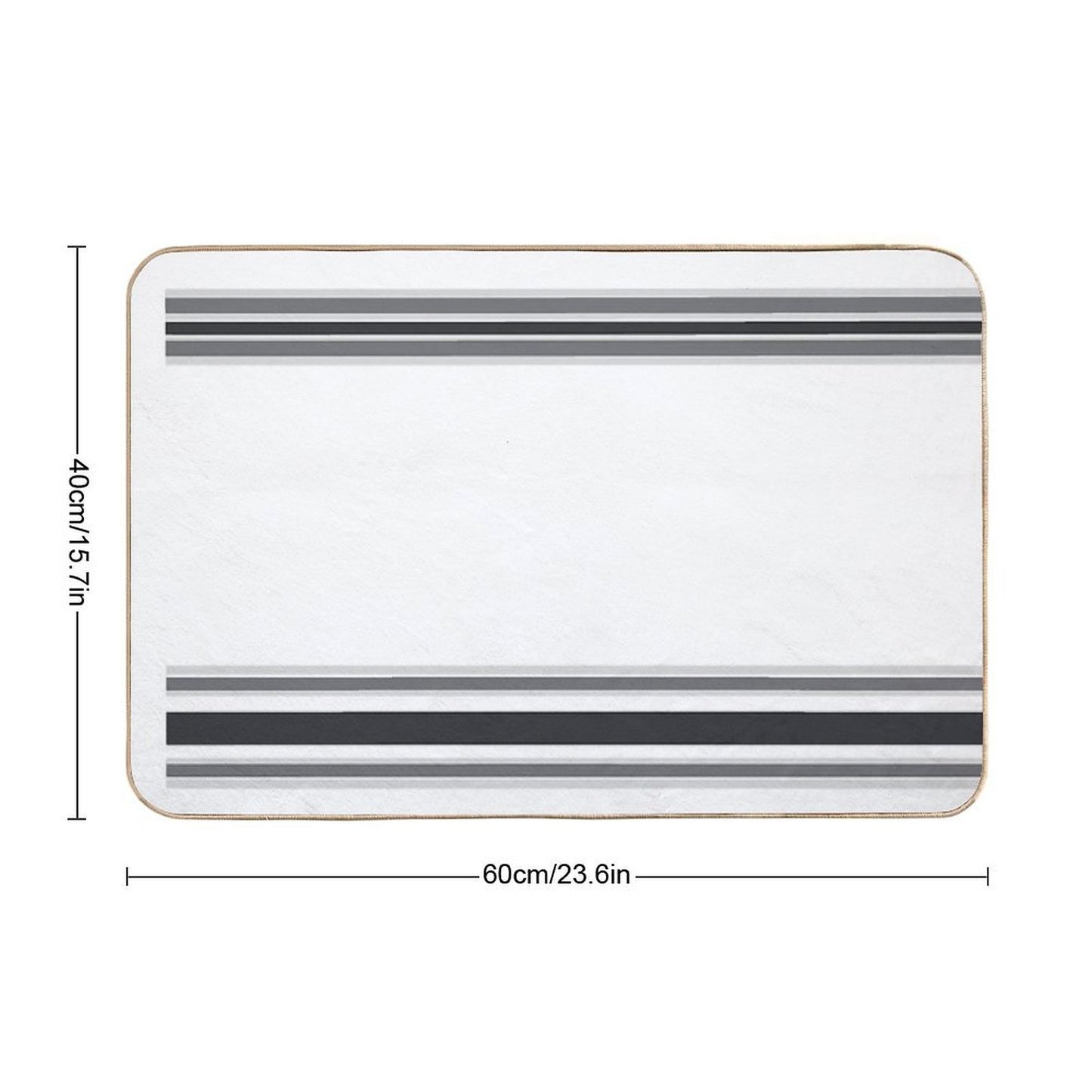 Line Art Neutral 01  High-Traffic Bath Mat