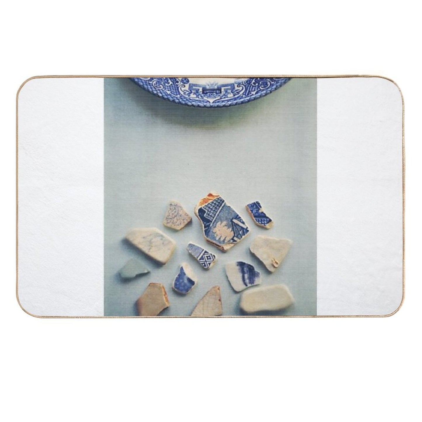 Picking Up The Broken Pieces.  Odorless Bath Mat