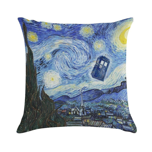 Vincent And The Doctor Soft Hidden Zipper Throw Pillow