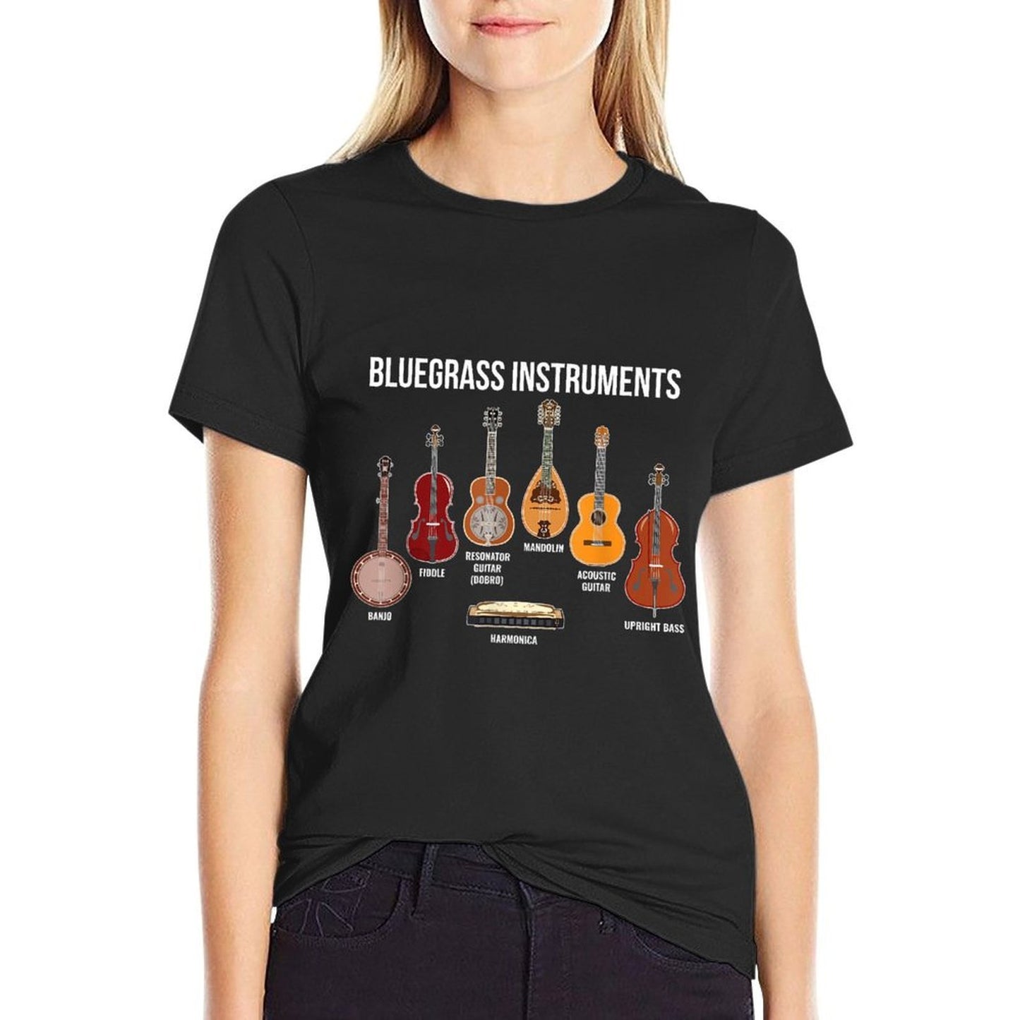 Banjo Bluegrass Instruments Vintage Music Fans Banjo Player  Quick-drying T-Shirt