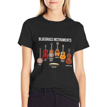 Banjo Bluegrass Instruments Vintage Music Fans Banjo Player  Quick-drying T-Shirt