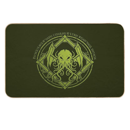 Cthulhu - Lovecraft - Chant Design  Non-Slip Bath Mat